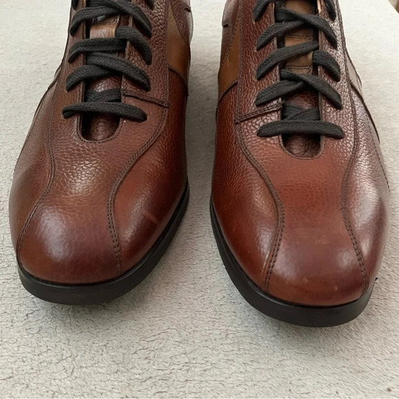Finsbury “Sport City” Golf Oxfords Shoes-Brown Leather-Men's 10-RARE-NEW - Picture 6 of 13